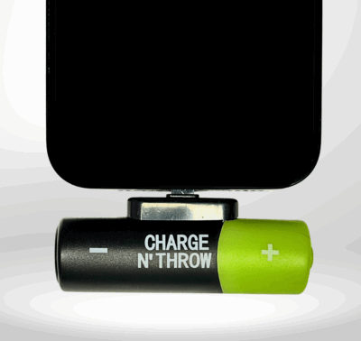 Charge N' Throw One-Time Use Phone Charger